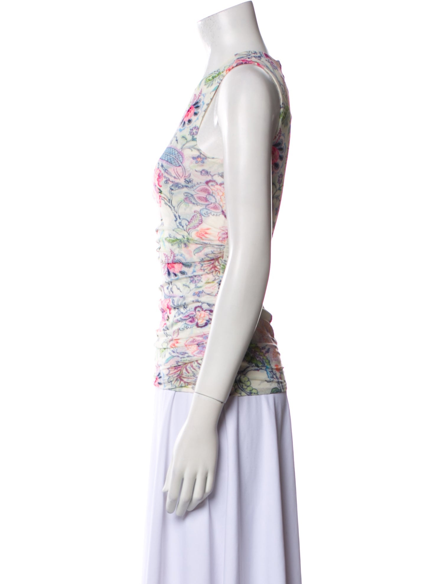 Cinq à Sept Printed Crew Neck Top