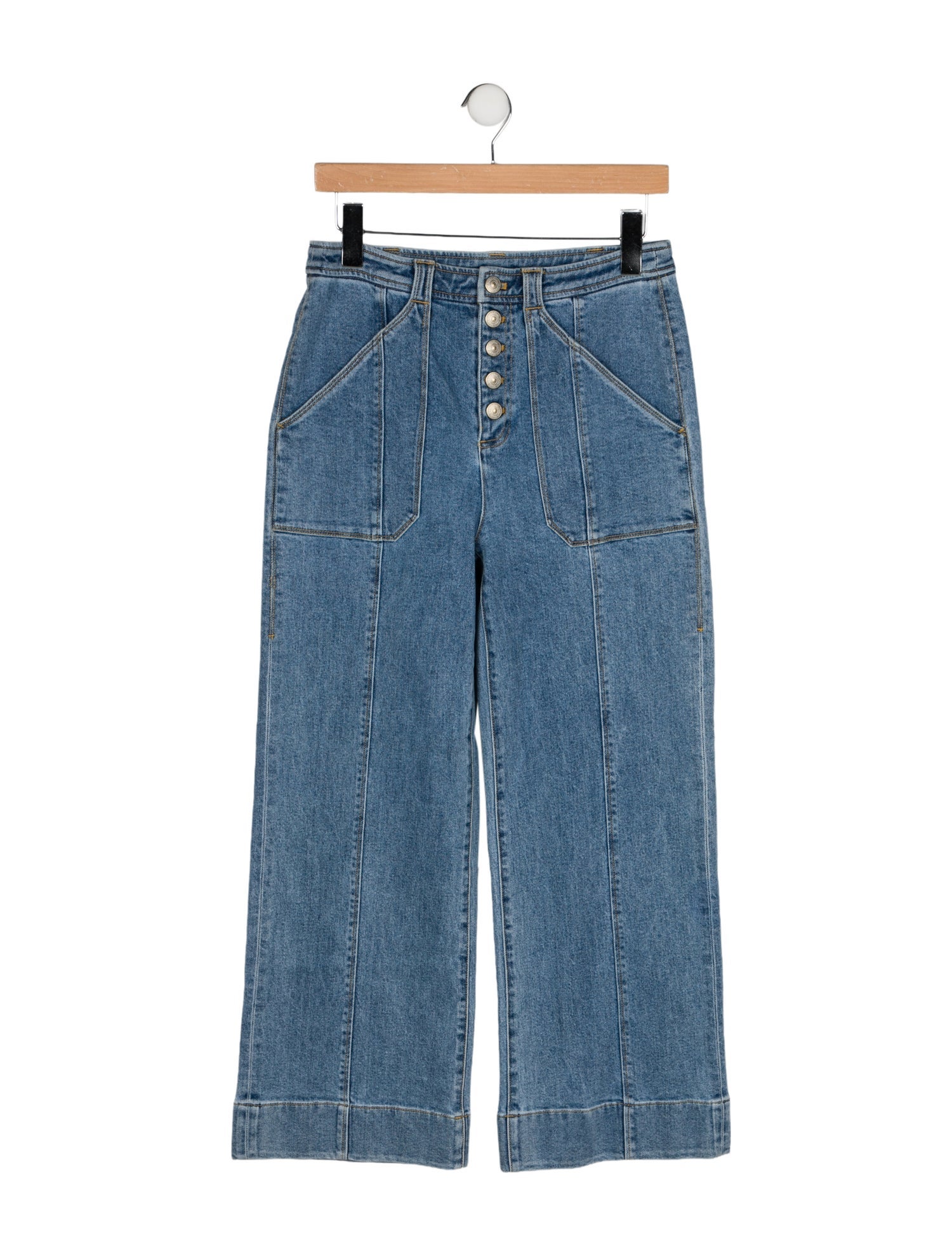 Cinq à Sept High-Rise Wide Leg Jeans