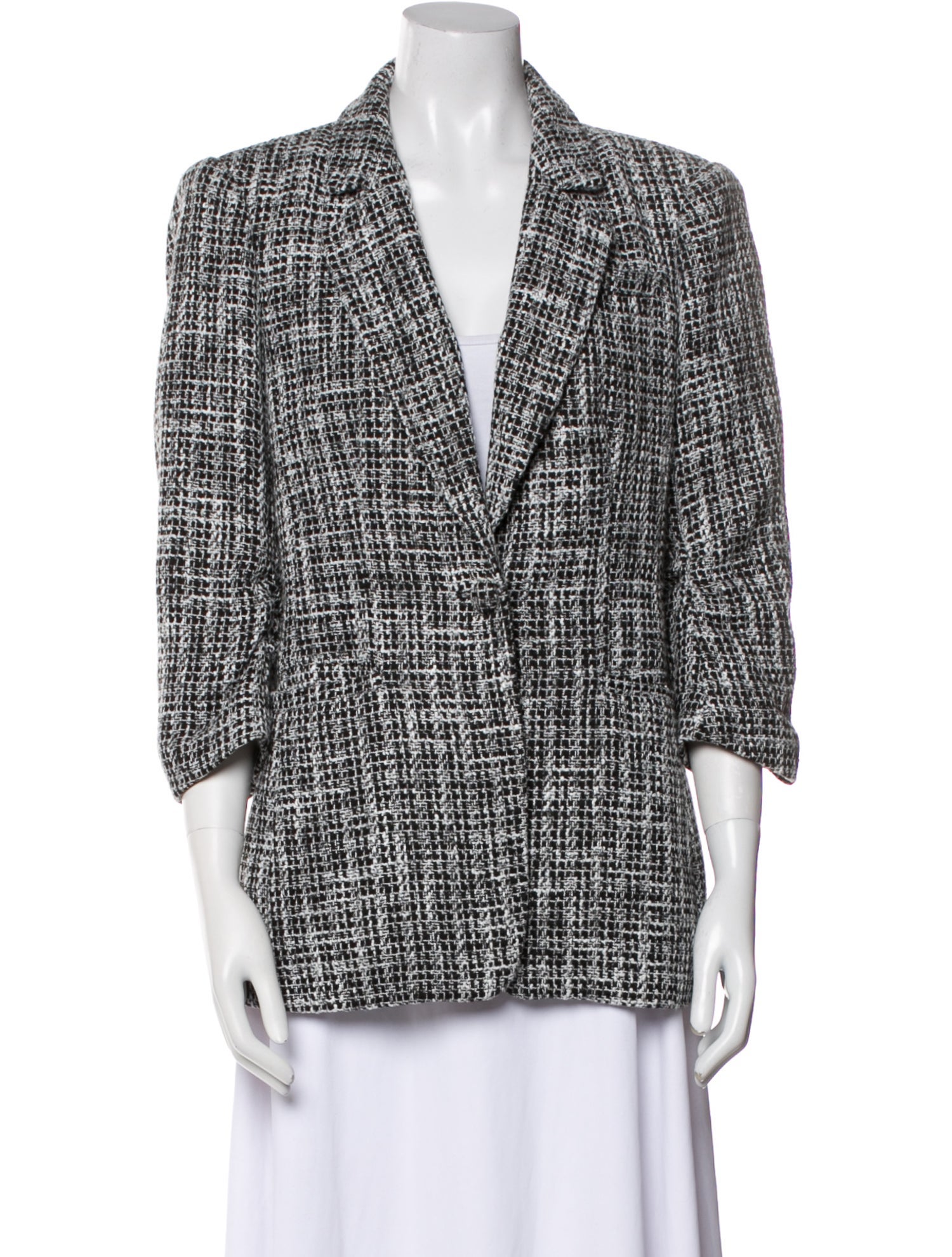 Cinq à Sept Tweed Pattern Blazer