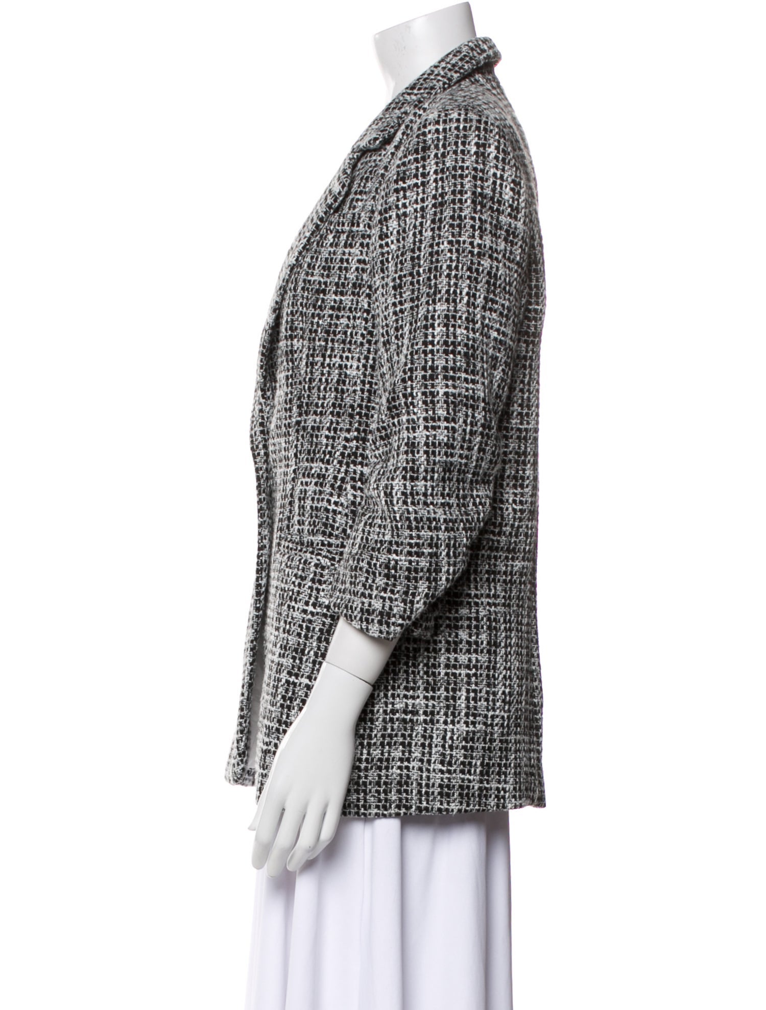 Cinq à Sept Tweed Pattern Blazer