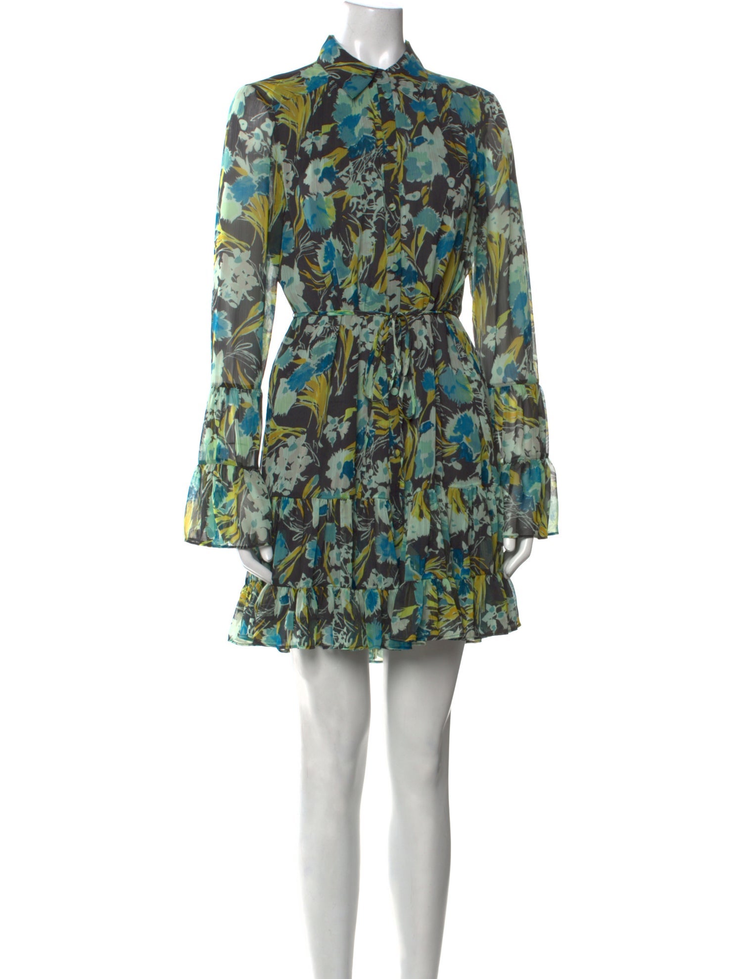 Cinq à Sept Floral Print Mini Dress