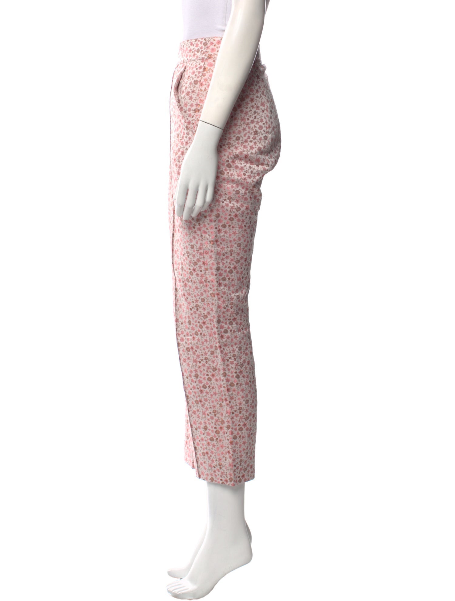 Cinq à Sept Floral Print Straight Leg Pants