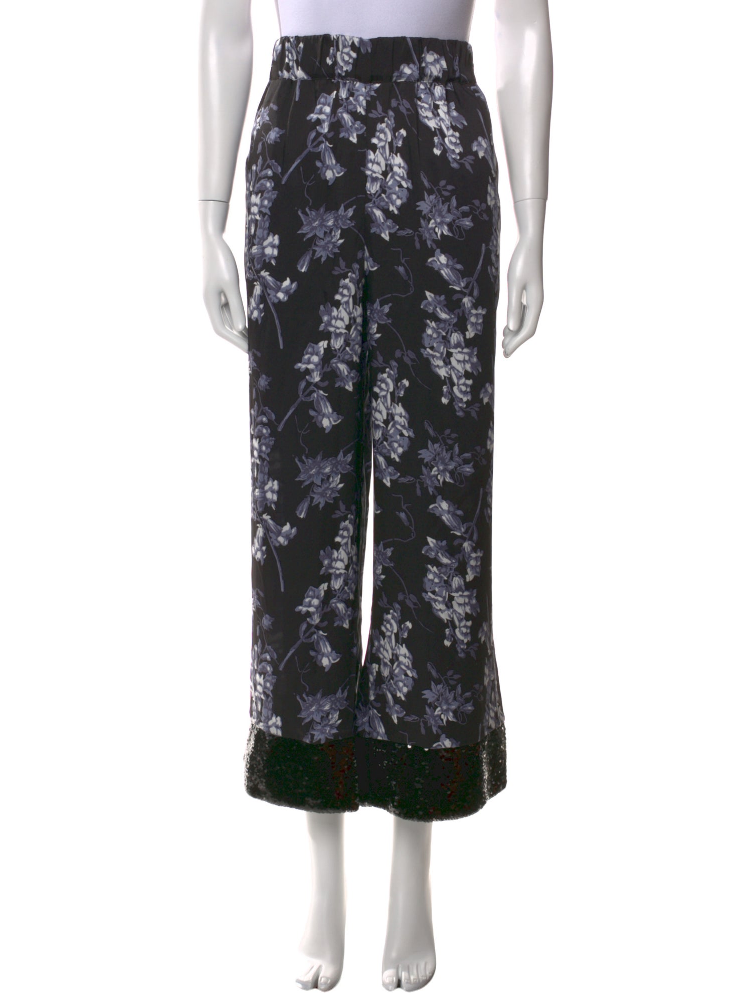 Cinq à Sept Printed Wide Leg Pants