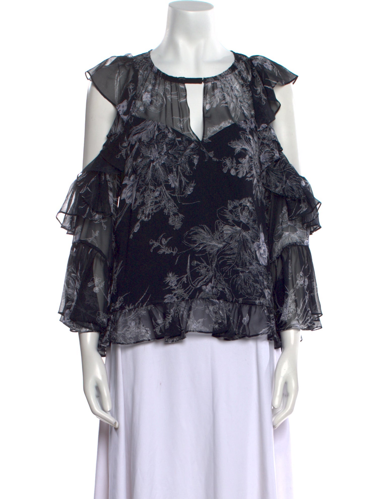 Cinq à Sept Silk Printed Blouse