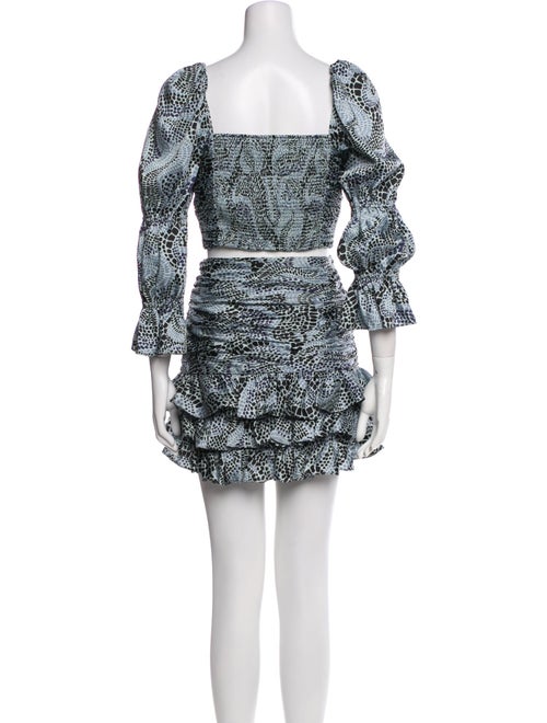 Cinq à Sept Animal Print Skirt Set