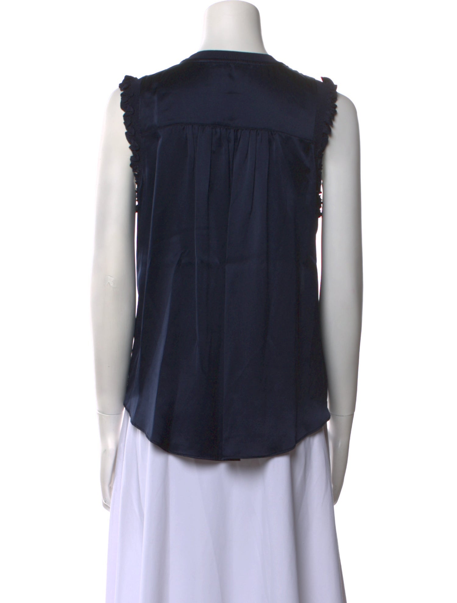 Cinq à Sept Silk Scoop Neck Top