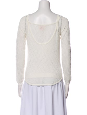 Cinq à Sept Square Neckline Three-Quarter Sleeve Tank Top