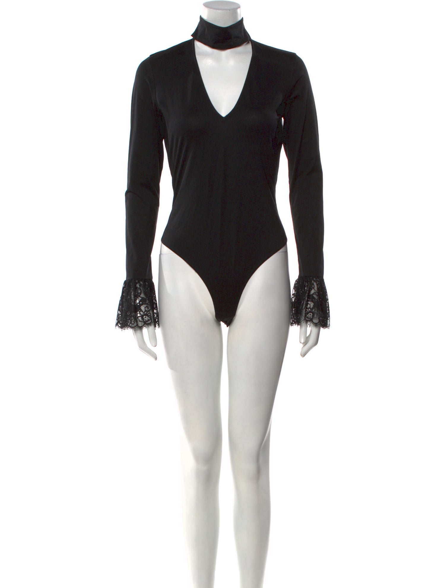 Cinq à Sept V-Neck Long Sleeve Bodysuit