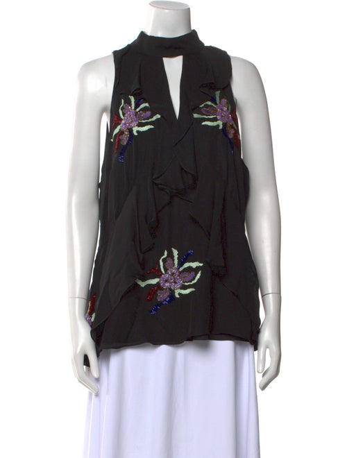 Cinq à Sept Silk Floral Print Blouse