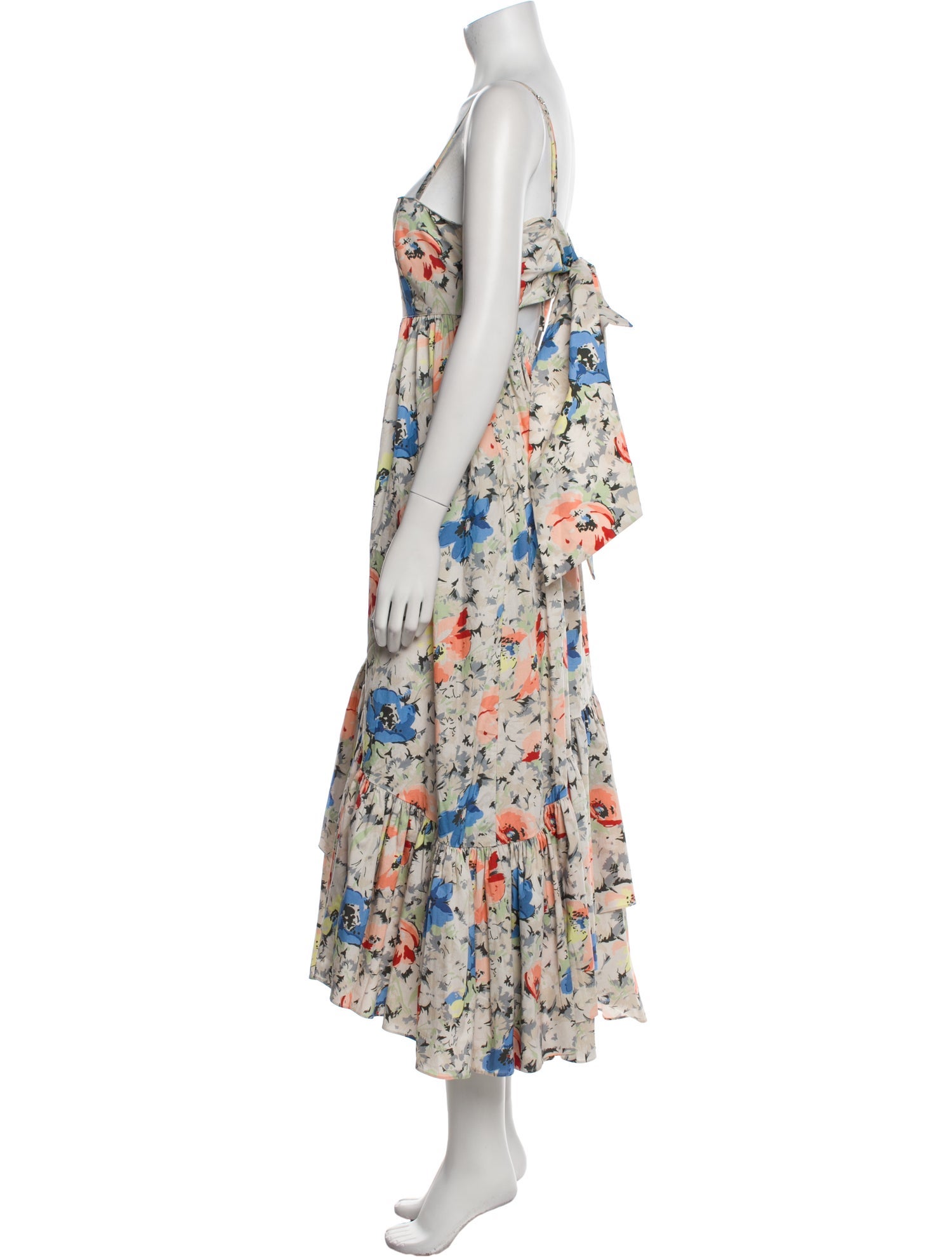 Cinq à Sept Floral Print Long Dress