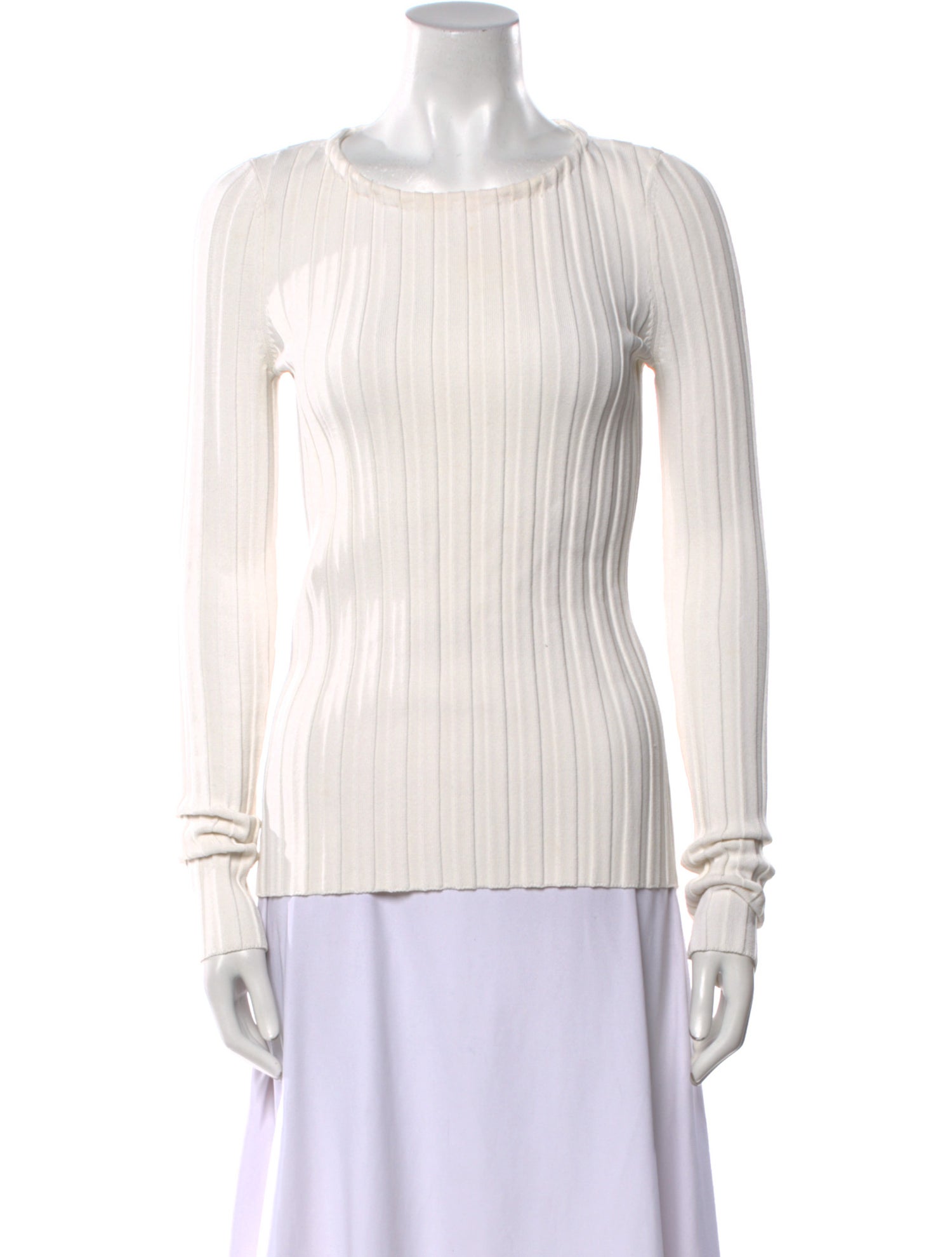 Cinq à Sept Bateau Neckline Long Sleeve Top