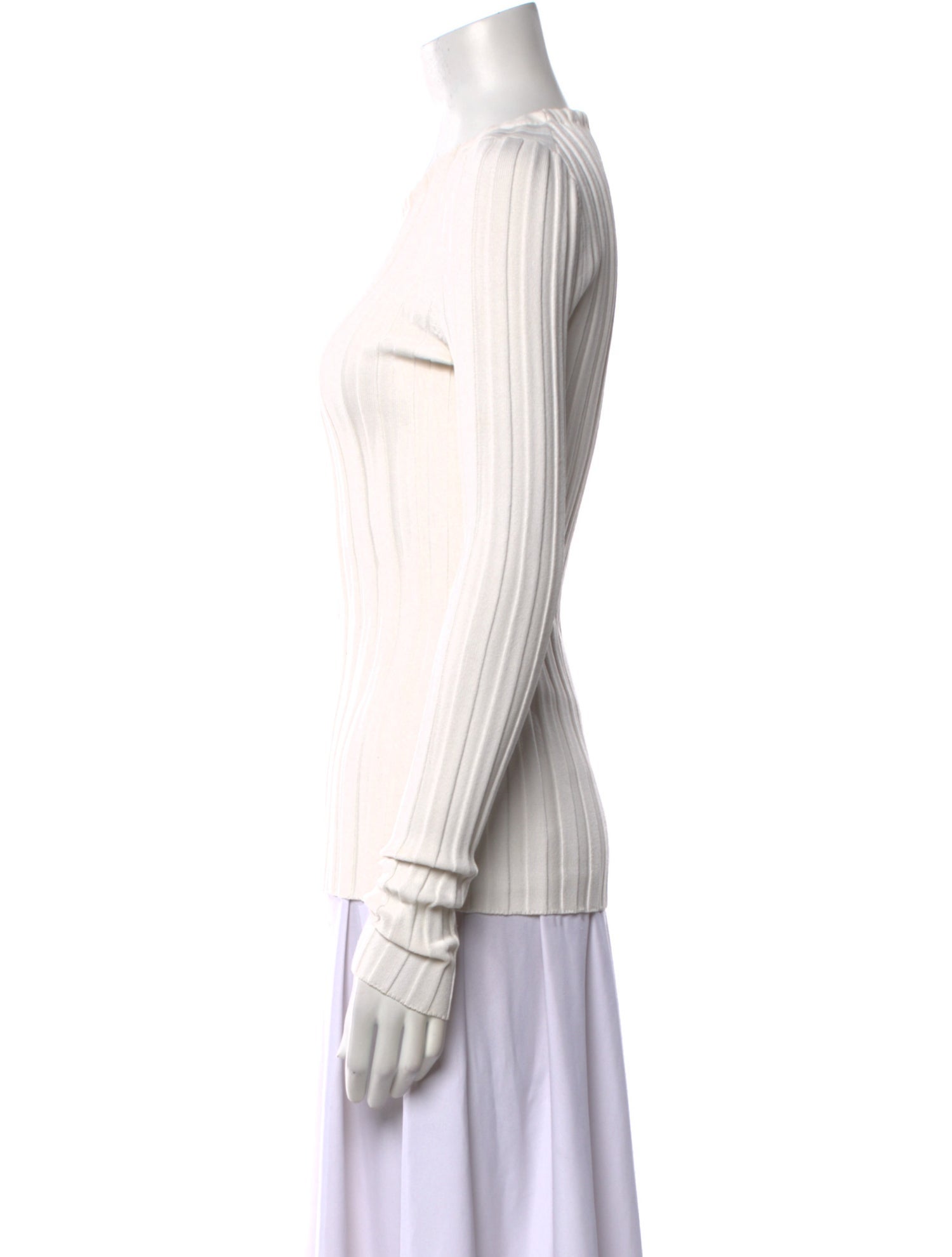 Cinq à Sept Bateau Neckline Long Sleeve Top