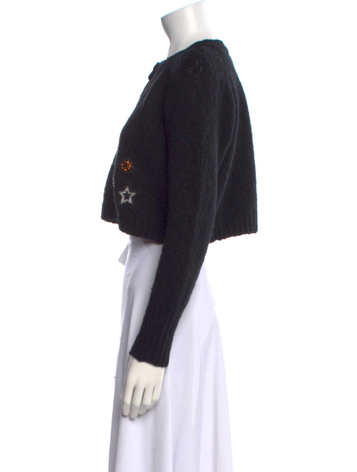 Cinq à Sept Wool Graphic Print Sweater