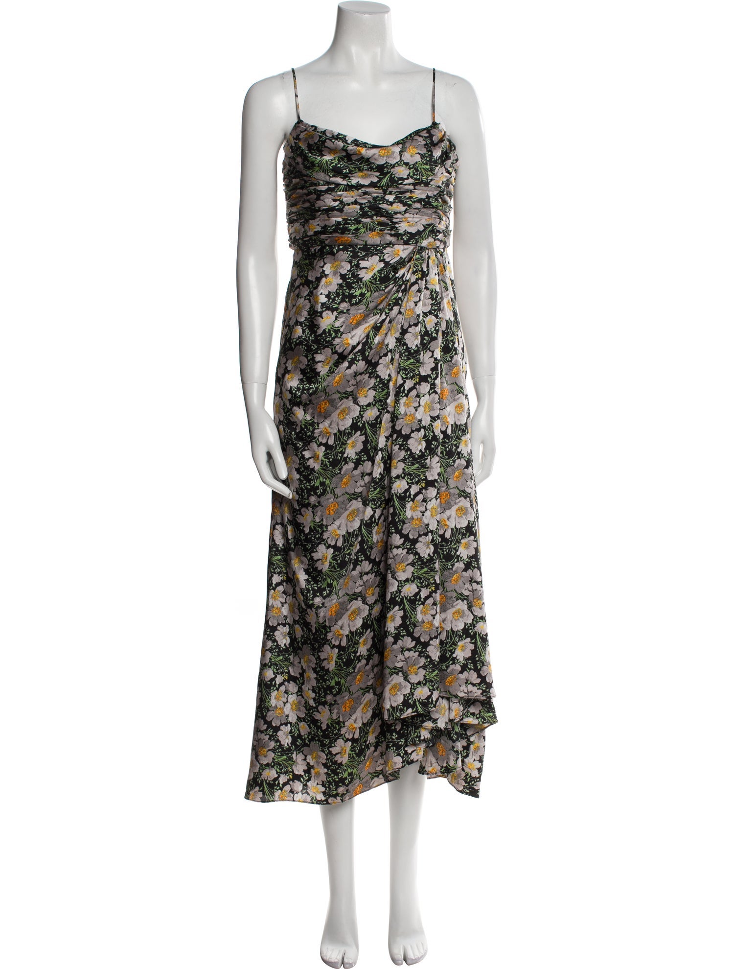 Cinq à Sept Floral Print Long Dress