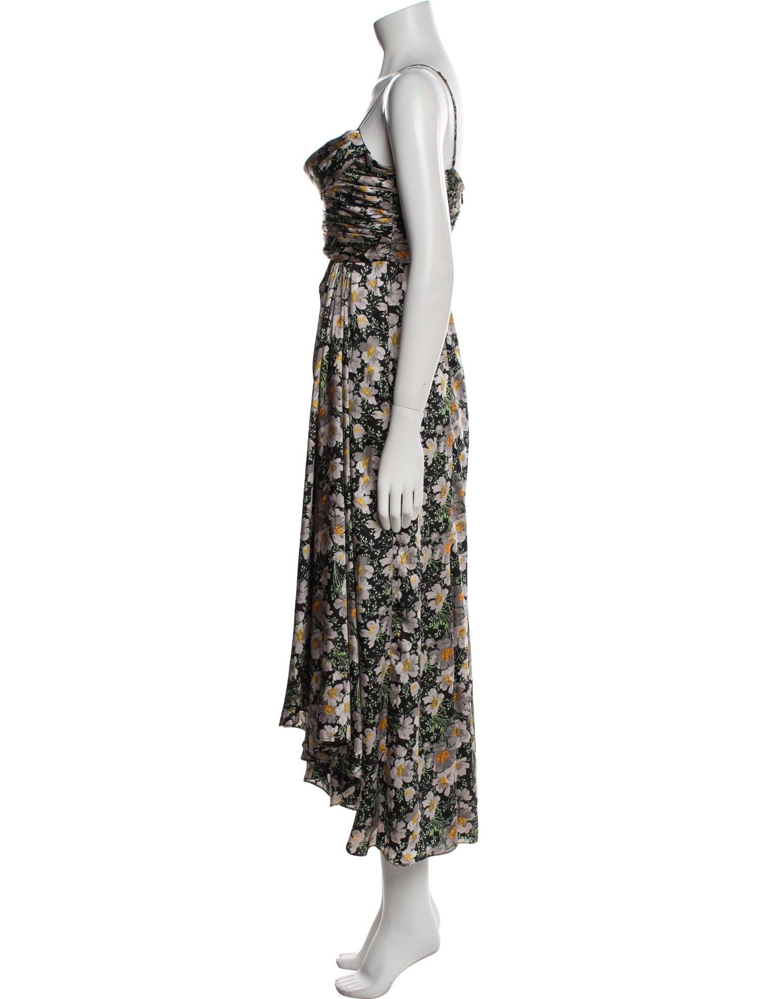 Cinq à Sept Floral Print Long Dress