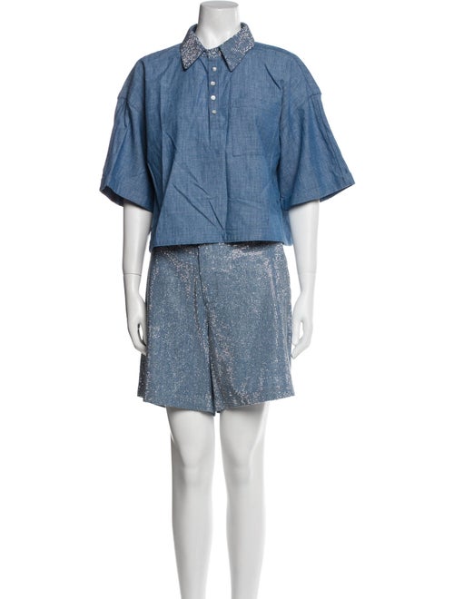 Cinq à Sept Beaded Accents Short Set