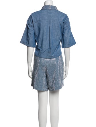 Cinq à Sept Beaded Accents Short Set