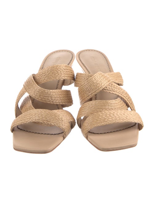 Cinq à Sept Raffia Slides