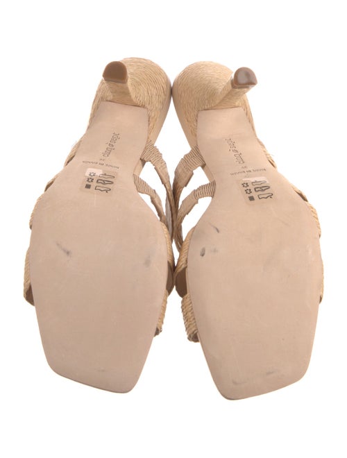 Cinq à Sept Raffia Slides