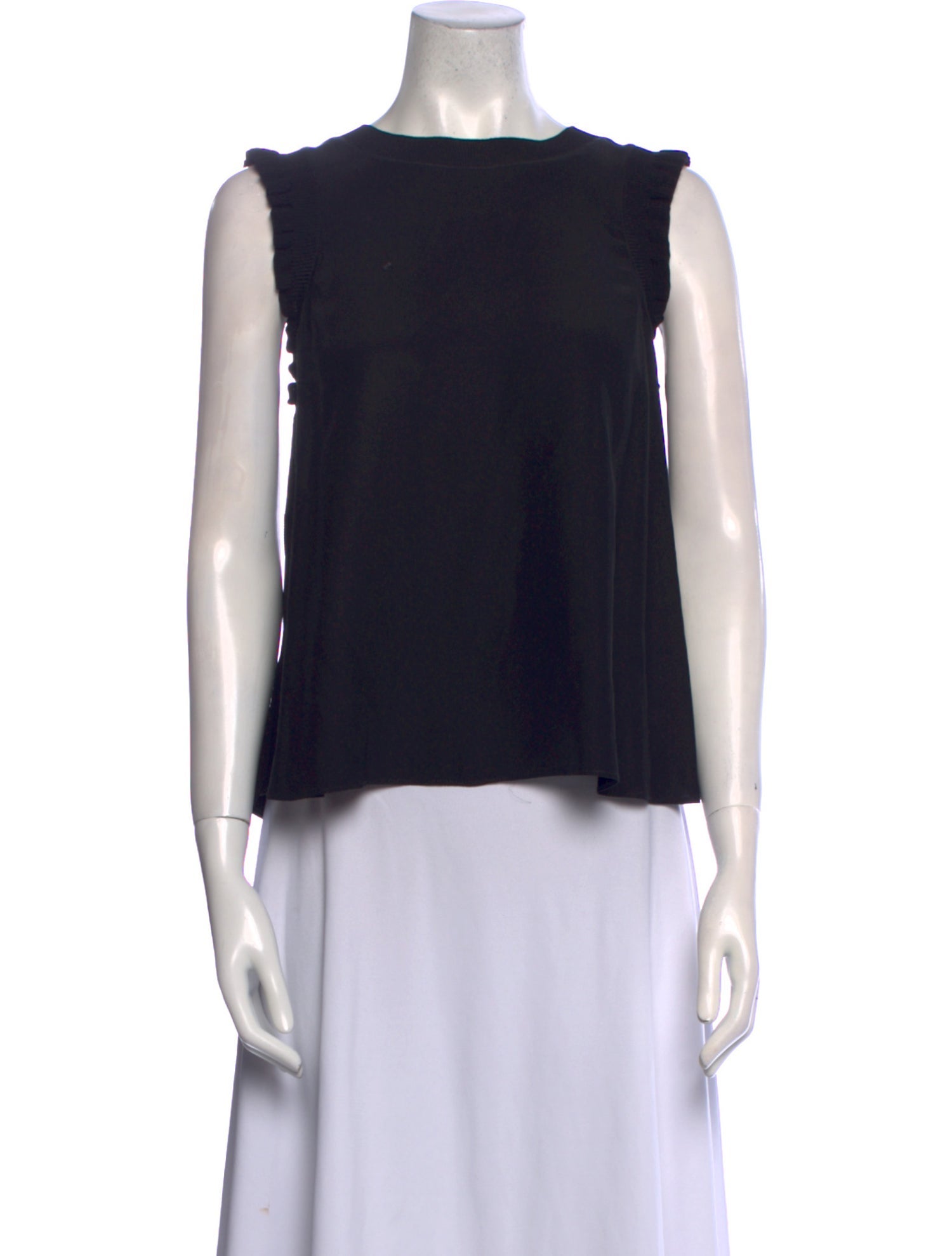 Cinq à Sept Silk Bateau Neckline Top