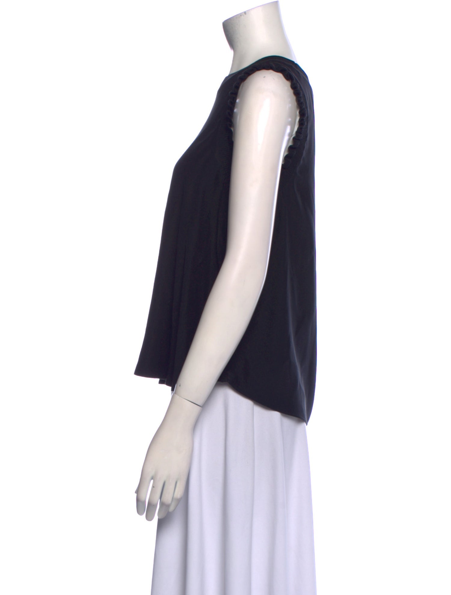 Cinq à Sept Silk Bateau Neckline Top