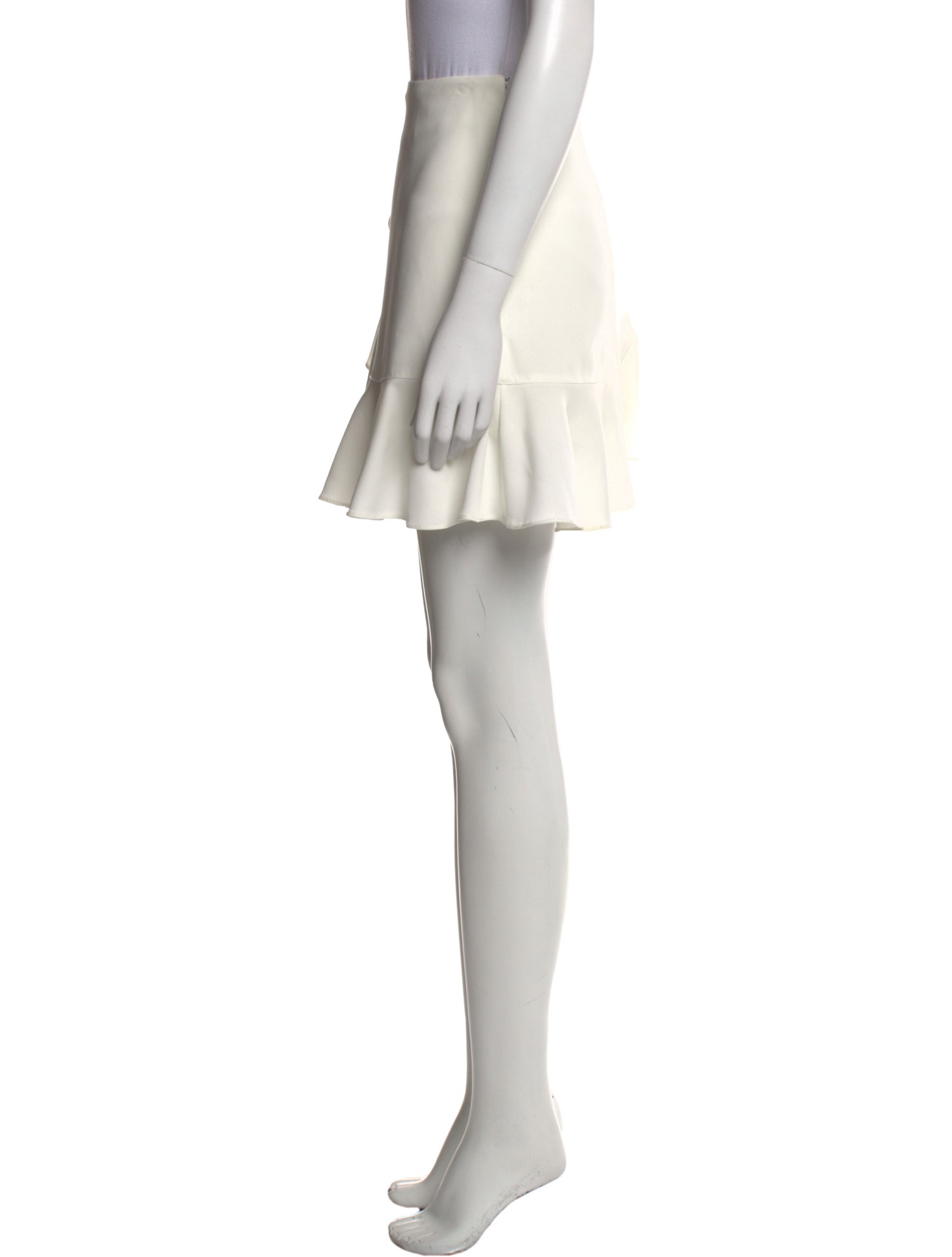 Cinq à Sept Ruffle Embellishment Mini Skirt