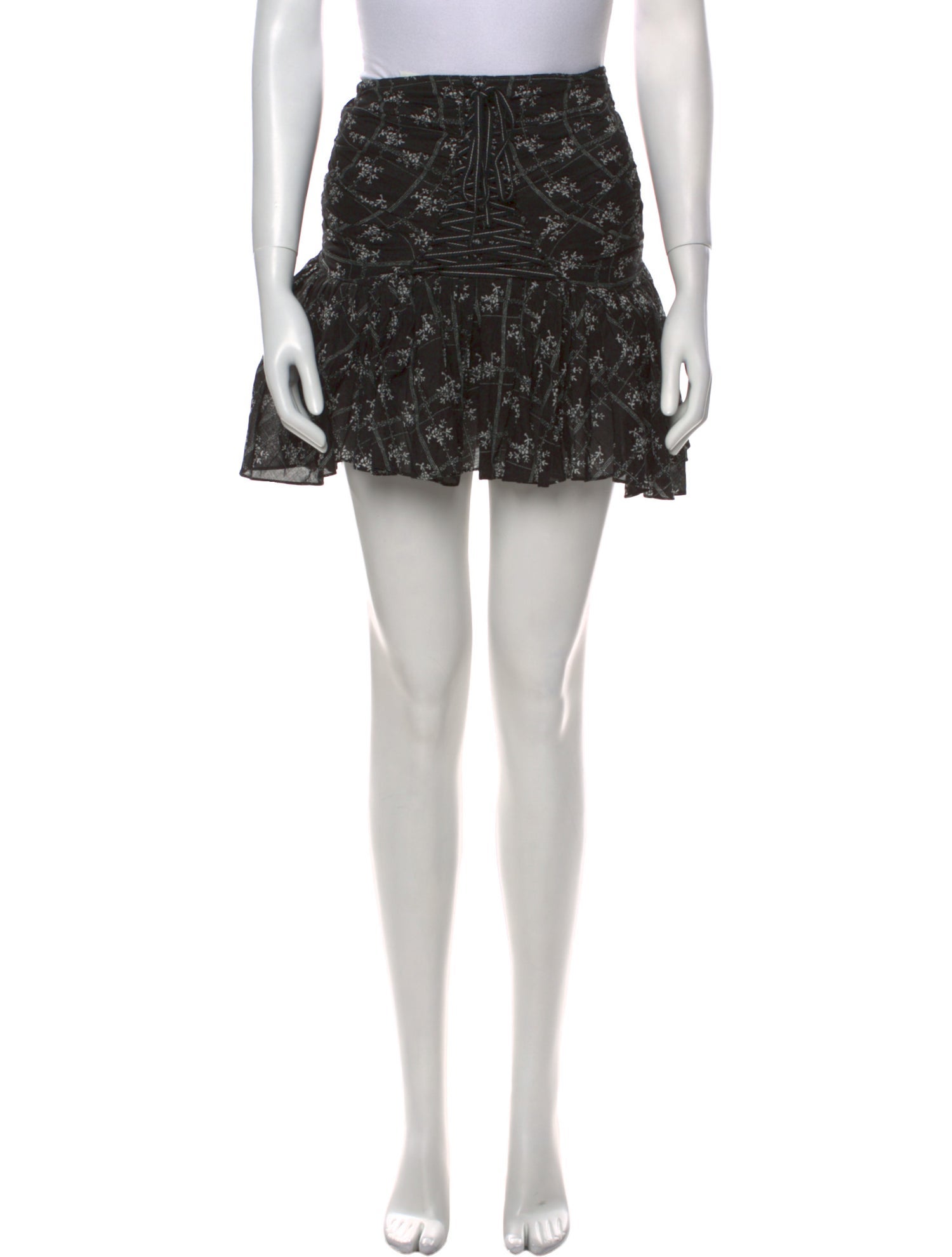 Cinq à Sept Floral Print Mini Skirt