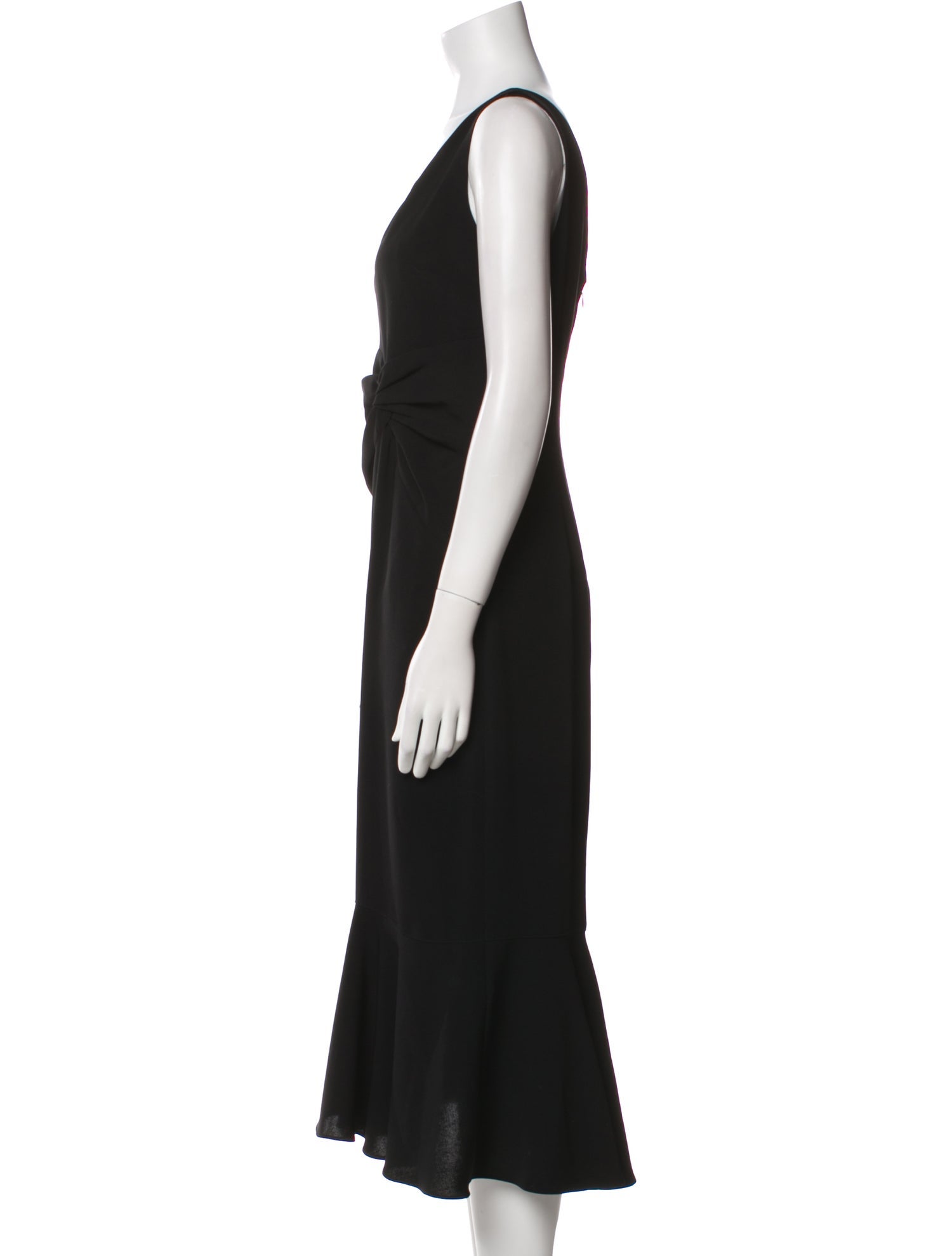 Cinq à Sept V-Neck Midi Length Dress