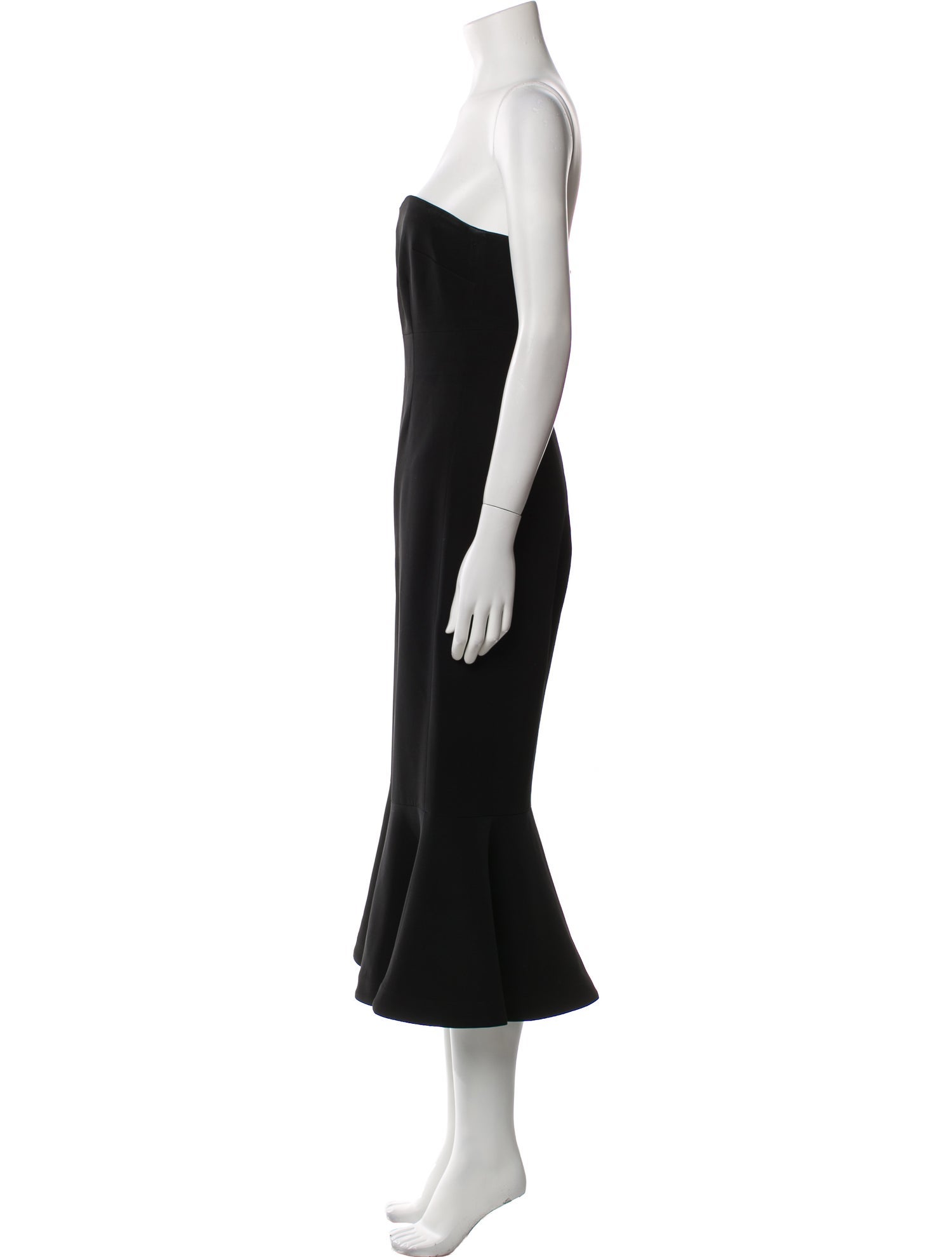 Cinq à Sept Strapless Midi Length Dress