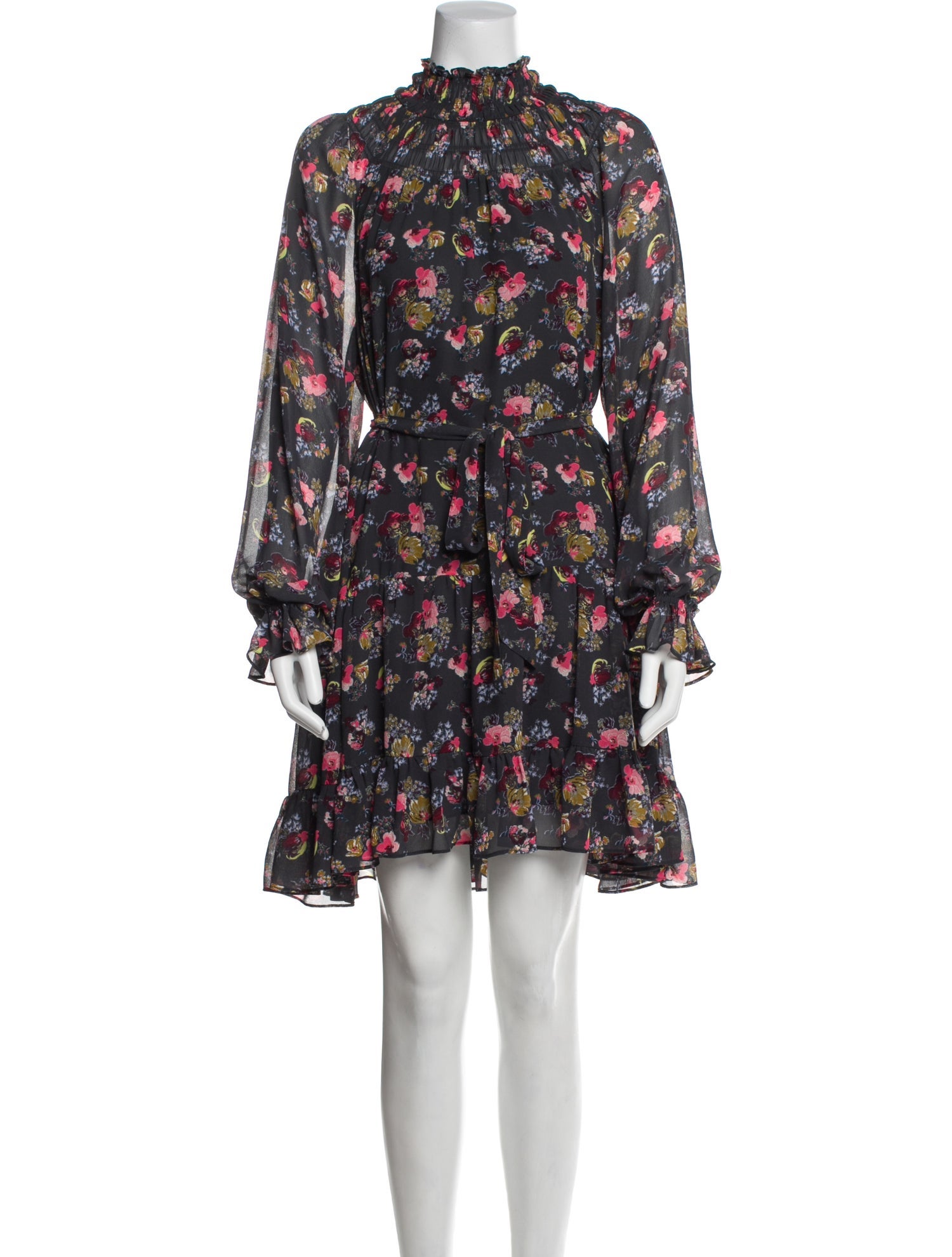 Cinq à Sept Floral Print Mini Dress