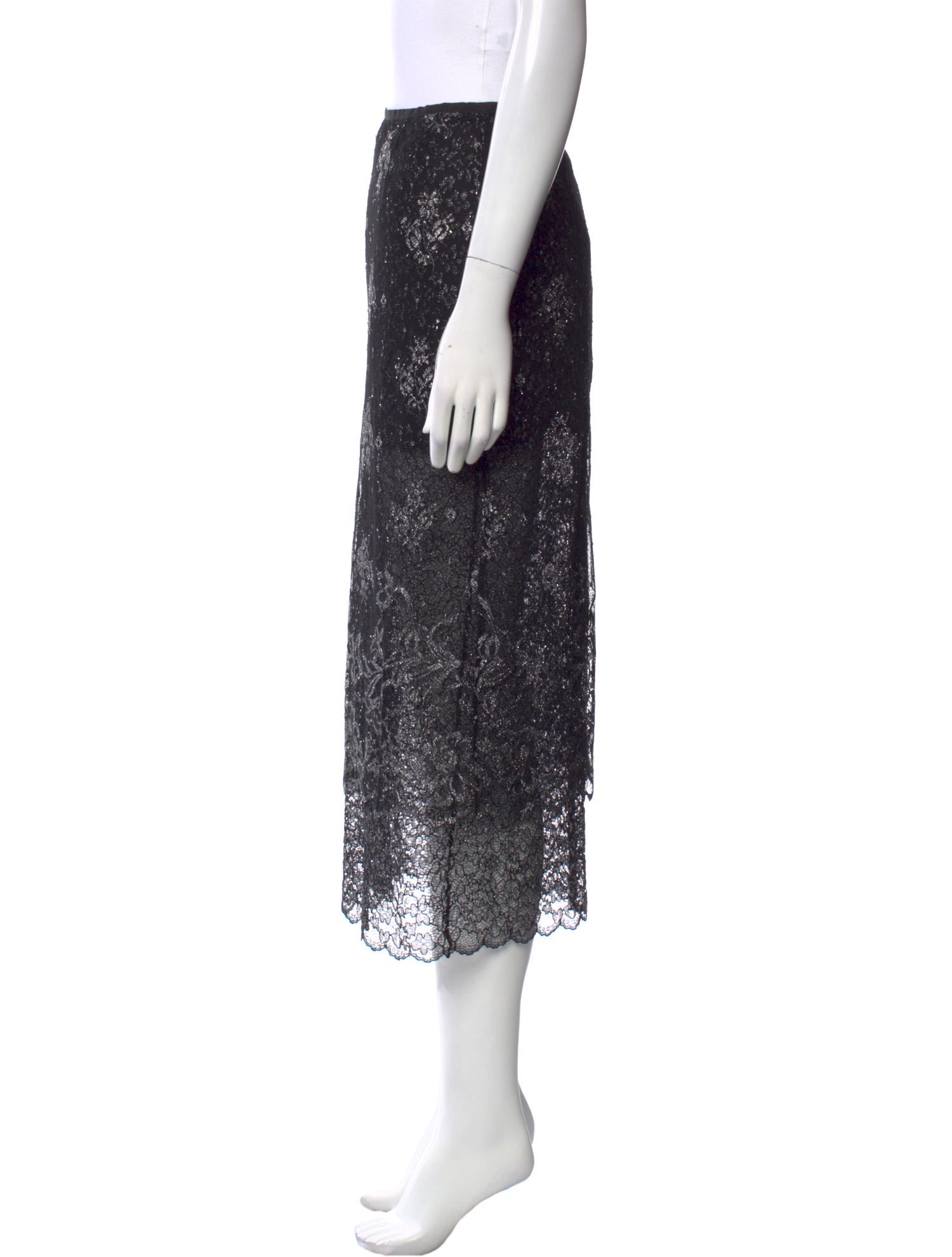 Cinq à Sept Lace Pattern Midi Length Skirt w/ Tags