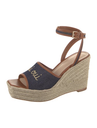 Cinq à Sept Denim Printed Espadrilles