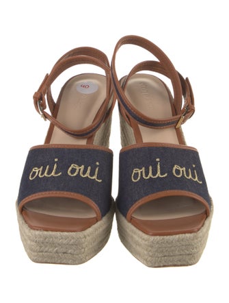 Cinq à Sept Denim Printed Espadrilles