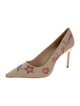 Cinq à Sept Canvas Crystal Embellishments Pumps