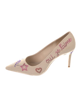 Cinq à Sept Canvas Printed Pumps