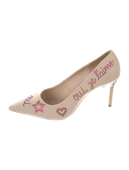 Cinq à Sept Canvas Printed Pumps