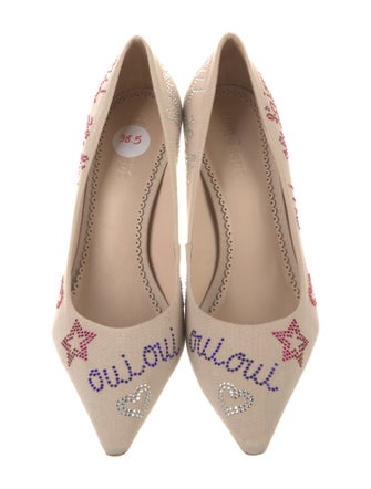 Cinq à Sept Canvas Printed Pumps