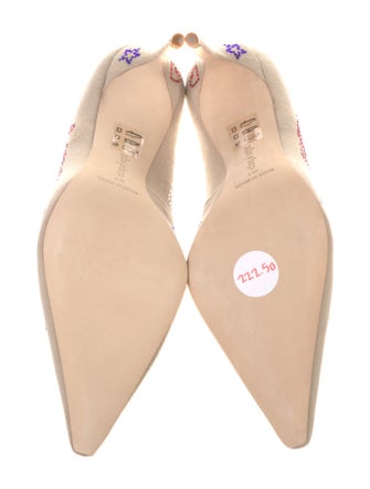 Cinq à Sept Canvas Printed Pumps