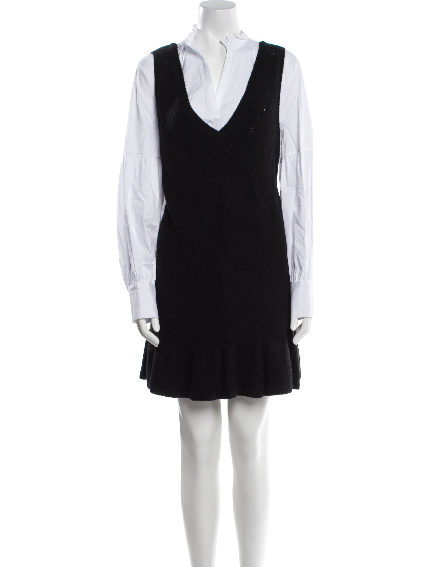 Cinq à Sept V-Neck Mini Dress