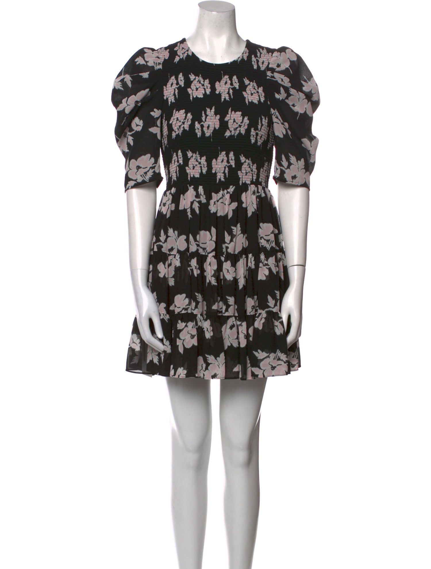 Cinq à Sept Floral Print Mini Dress