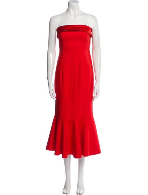 Cinq à Sept Strapless Midi Length Dress