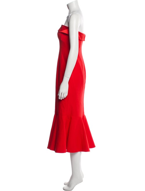 Cinq à Sept Strapless Midi Length Dress
