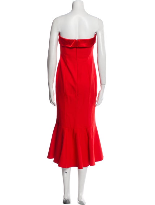 Cinq à Sept Strapless Midi Length Dress