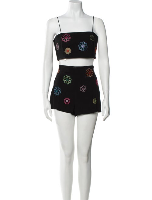 Cinq à Sept Patterned Crystal Embellishments Short Set