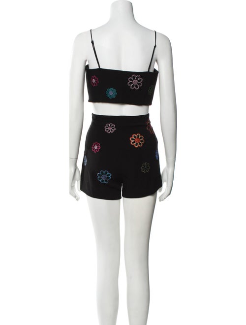 Cinq à Sept Patterned Crystal Embellishments Short Set