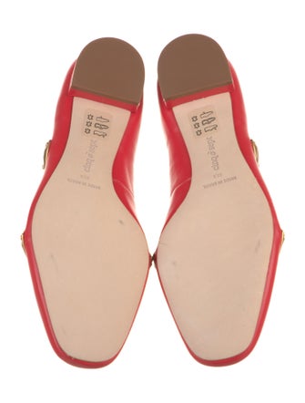 Cinq à Sept Leather Graphic Print Flats