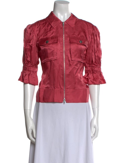 Cinq à Sept Three-Quarter Sleeve Button-Up Top