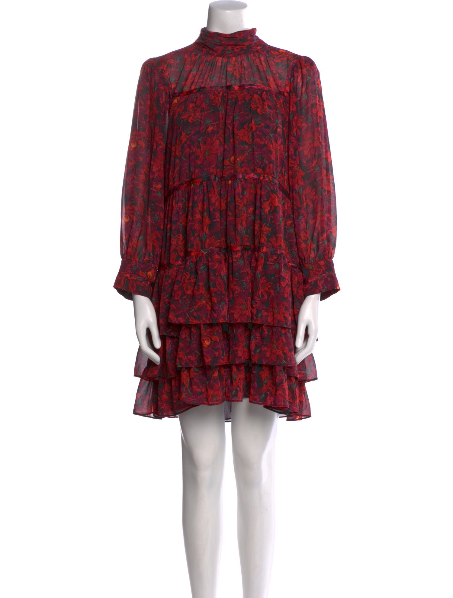 Cinq à Sept Floral Print Mini Dress