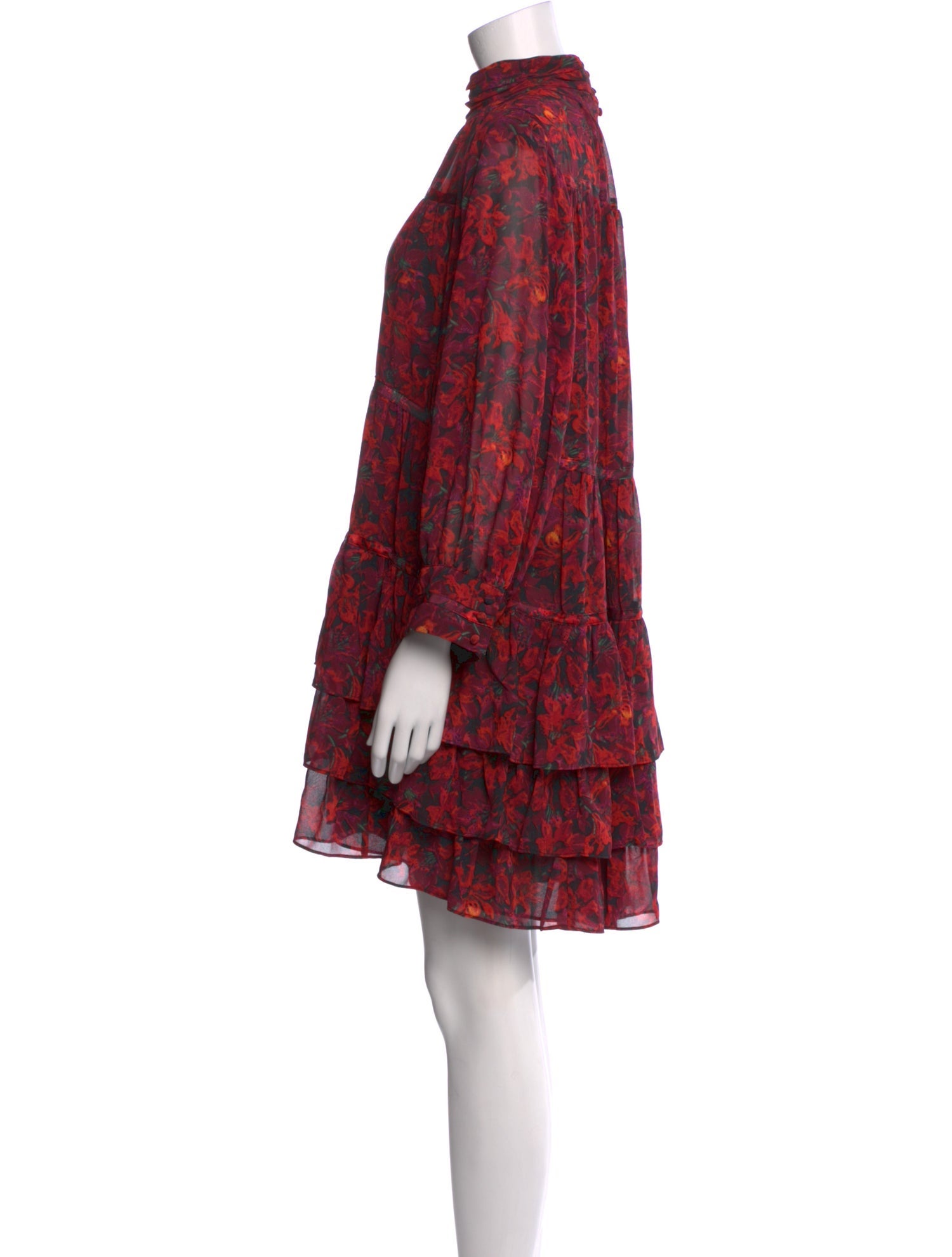 Cinq à Sept Floral Print Mini Dress