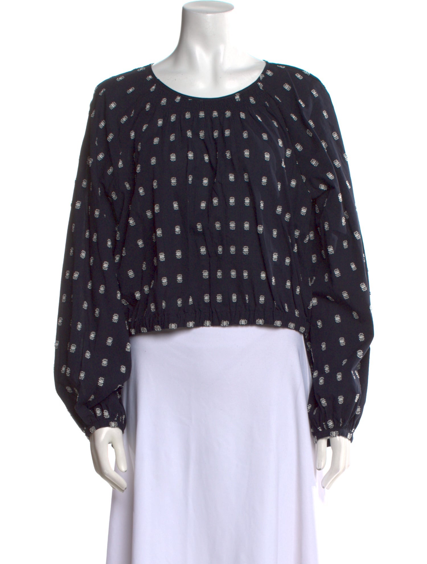 Cinq à Sept Printed Scoop Neck Blouse w/ Tags